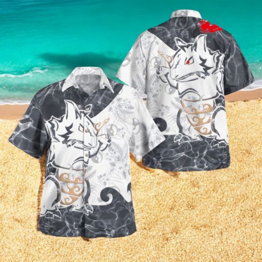 Tribal Style Pokemon Rhydon Ver 2 Design Hawaiian Shirt