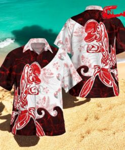 Tribal Style Pokemon Scizor Design Hawaiian Shirt