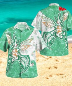 Tribal Style Pokemon Scyther Design Hawaiian Shirt
