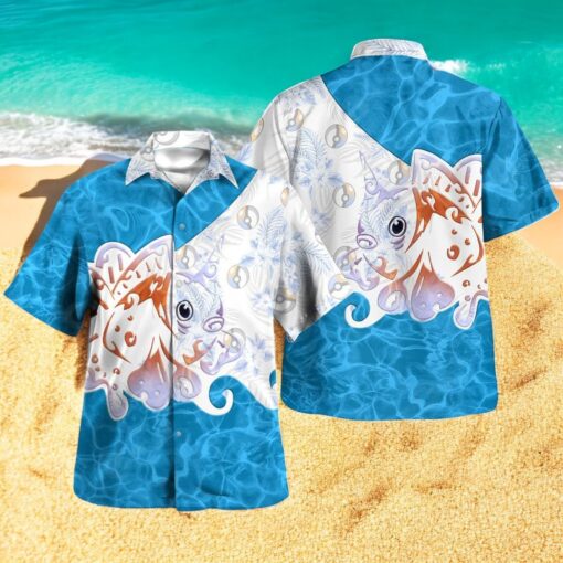 Tribal Style Pokemon Seaking Design Hawaiian Shirt