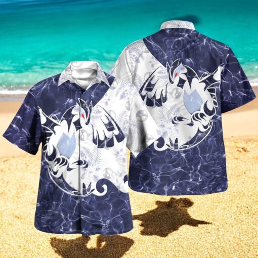 Tribal Style Pokemon Shadow Lugia Design Hawaiian Shirt