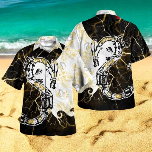 Tribal Style Pokemon Shiny Rayquaza Design Hawaiian Shirt