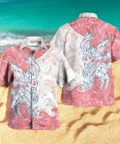 Tribal Style Pokemon Shiny Sylveon Design Hawaiian Shirt