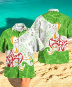Tribal Style Pokemon Shuckle Design Hawaiian Shirt