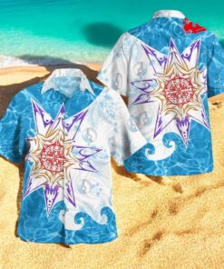 Tribal Style Pokemon Starmie Design Hawaiian Shirt