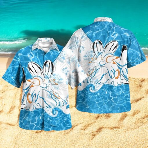 Tribal Style Pokemon Swampert Design Hawaiian Shirt