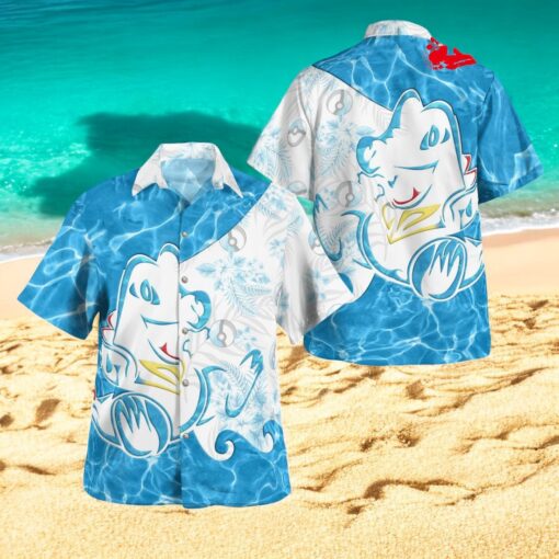 Tribal Style Pokemon Totodile Special Design Hawaiian Shirt