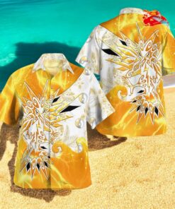 Tribal Style Pokemon Zapdos Design Hawaiian Shirt