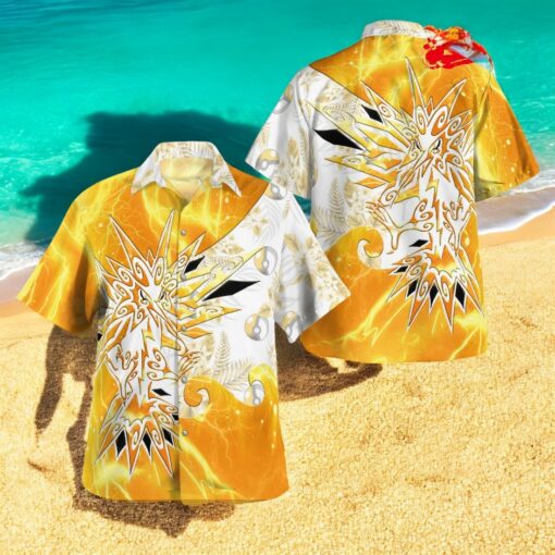 Tribal Style Pokemon Zapdos Design Hawaiian Shirt