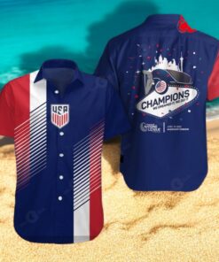 United States Men’s National Soccer Champions We Did It Gradient Navy Hawaiian Shirt United States Men’s National Soccer Champions We Did It Gradient Navy Hawaiian Shirt