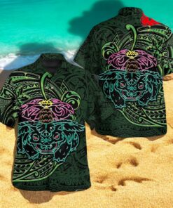 Venusaur Polynesian Premium Design Hawaiian Shirt Venusaur Polynesian Premium Design Hawaiian Shirt