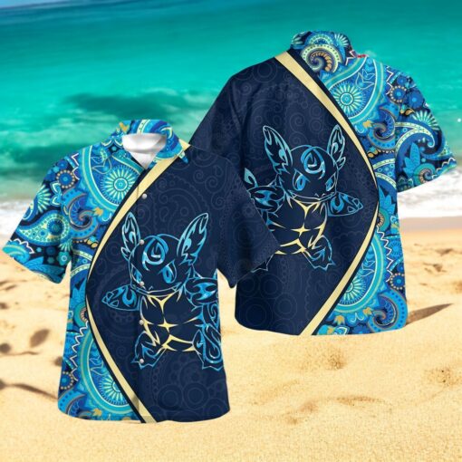 Wartortle Paisley Pattern Design Hawaiian Shirt