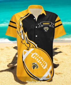 Waterloo Warriors NCAA Flame Ball Design Hawaiian Shirts Waterloo Warriors NCAA Flame Ball Design Hawaiian Shirts
