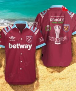 West Ham United Conference Champions Winners Red Hawaiian Shirt
