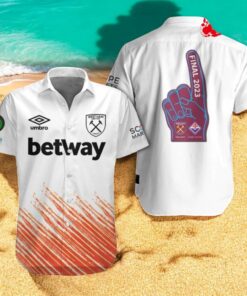 West Ham United Final Winners White Hawaiian Shirt West Ham United Final Winners White Hawaiian Shirt