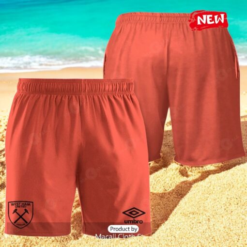 West Ham United Winners Prague Final Orange White Hawaiian Shirt