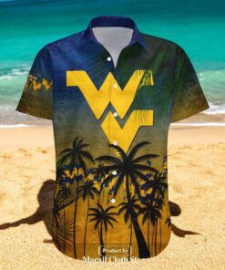 West Virginia Mountaineers NCAA Coconut Tree Tropical Grunge Hawaiian Shirts West Virginia Mountaineers NCAA Coconut Tree Tropical Grunge Hawaiian Shirts
