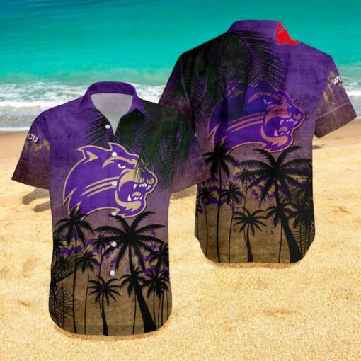 Western Carolina Catamounts NCAA Coconut Tree Tropical Grunge Hawaiian Shirts