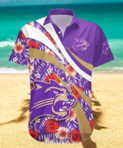 Western Carolina Catamounts NCAA Hibiscus Sport Style Hawaiian Shirts Western Carolina Catamounts NCAA Hibiscus Sport Style Hawaiian Shirts