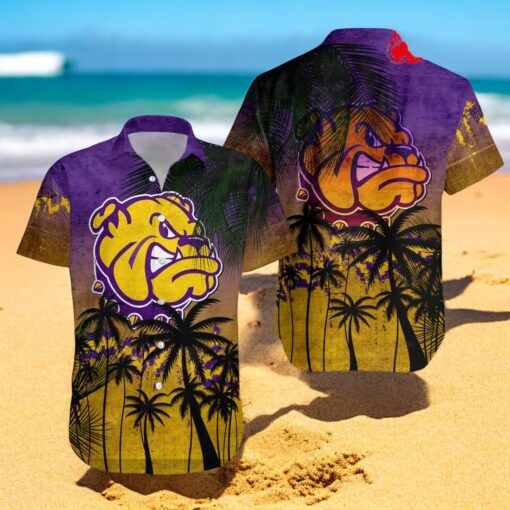 Western Illinois Leathernecks NCAA Coconut Tree Tropical Grunge Hawaiian Shirts