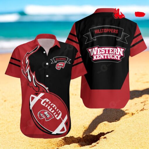 Western Kentucky Hilltoppers NCAA Flame Ball Hawaiian Shirts