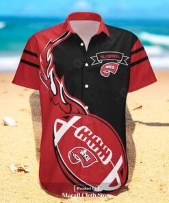 Western Kentucky Hilltoppers NCAA Flame Ball Hawaiian Shirts Western Kentucky Hilltoppers NCAA Flame Ball Hawaiian Shirts