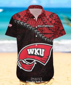 Western Kentucky Hilltoppers NCAA Grunge Polynesian Tattoo Hawaiian Shirts Western Kentucky Hilltoppers NCAA Grunge Polynesian Tattoo Hawaiian Shirts