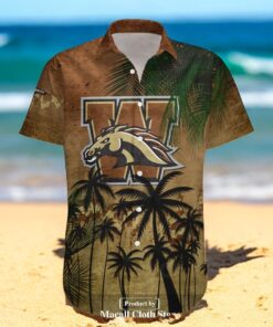 Western Michigan Broncos NCAA Coconut Tree Tropical Grunge Hawaiian Shirts Western Michigan Broncos NCAA Coconut Tree Tropical Grunge Hawaiian Shirts