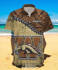 Western Michigan Broncos NCAA Grunge Polynesian Tattoo Hawaiian Shirts Western Michigan Broncos NCAA Grunge Polynesian Tattoo Hawaiian Shirts