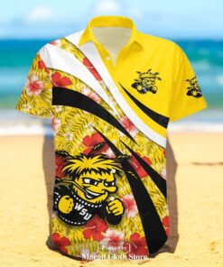 Wichita State Shockers NCAA Hibiscus Sport Style Hawaiian Shirts