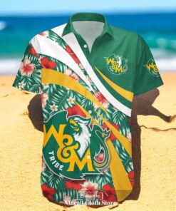William and Mary Tribe NCAA Hibiscus Sport Style Hawaiian Shirts William and Mary Tribe NCAA Hibiscus Sport Style Hawaiian Shirts