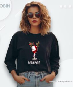 Winedeer Christmas Unisex Shirt Winedeer Christmas Unisex Shirt