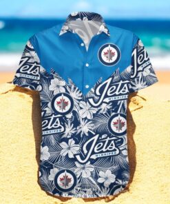 Winnipeg Jets NCAA Tropical Seamless NHL Hawaiian Shirts