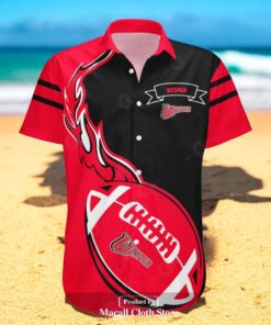 Winnipeg Wesmen NCAA Flame Ball Hawaiian Shirts