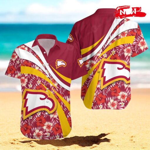 Winthrop Eagles NCAA Hibiscus Sport Style Hawaiian Shirts
