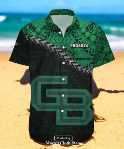 WisconsinGreen Bay Phoenix NCAA Grunge Polynesian Tattoo Hawaiian Shirts