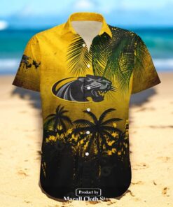 Wisconsin Milwaukee Panthers NCAA Coconut Tree Tropical Grunge Hawaiian Shirt