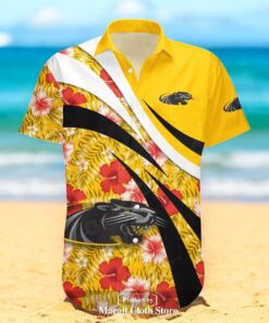 Wisconsin Milwaukee Panthers NCAA Hibiscus Sport Style Hawaiian Shirt Wisconsin Milwaukee Panthers NCAA Hibiscus Sport Style Hawaiian Shirt