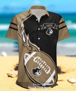 Wofford Terriers NCAA Flame Ball Design Hawaiian Shirt