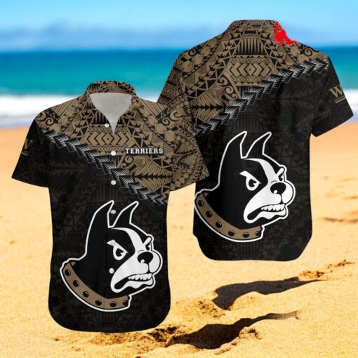 Wofford Terriers NCAA Grunge Polynesian Tattoo Hawaiian Shirt
