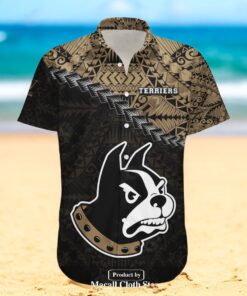 Wofford Terriers NCAA Grunge Polynesian Tattoo Hawaiian Shirt