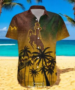Wyoming Cowboys NCAA Coconut Tree Tropical Grunge Hawaiian Shirt Wyoming Cowboys NCAA Coconut Tree Tropical Grunge Hawaiian Shirt