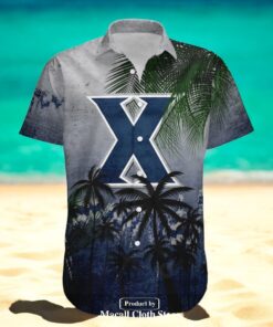 Xavier Musketeers NCAA Coconut Tree Tropical Grunge Hawaiian Shirt Xavier Musketeers NCAA Coconut Tree Tropical Grunge Hawaiian Shirt