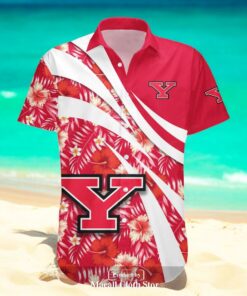 Youngstown State Penguins NCAA Hibiscus Sport Style Hawaiian Shirt Youngstown State Penguins NCAA Hibiscus Sport Style Hawaiian Shirt