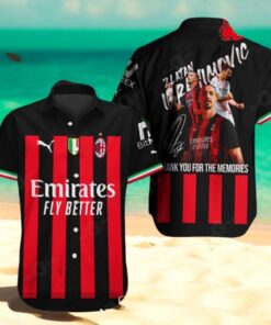 Zlatan Ibrahimovic Thank You For The Memories Signatures Black Style Hawaiian Shirt