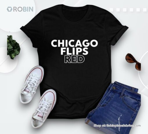 Zoe Leigh Chicago Flips Red Unisex Shirt