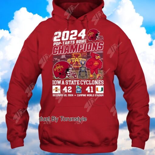 2024 Pop Tarts Bowl Champions Iowa State Cyclones NCAA Shirt