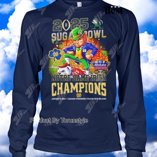 2025 Sugar Bowl Notre Dame Fighting Irish NCAA Champions Shirt