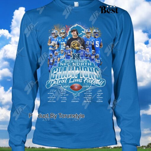 Back To Back NFC North Champions Detroit Lions Football NFL 2023 2024 Shirt