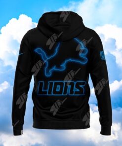 Back To Back NFC North Division Champions 2023 2024 Detroit Lions NFL Hoodie   Black